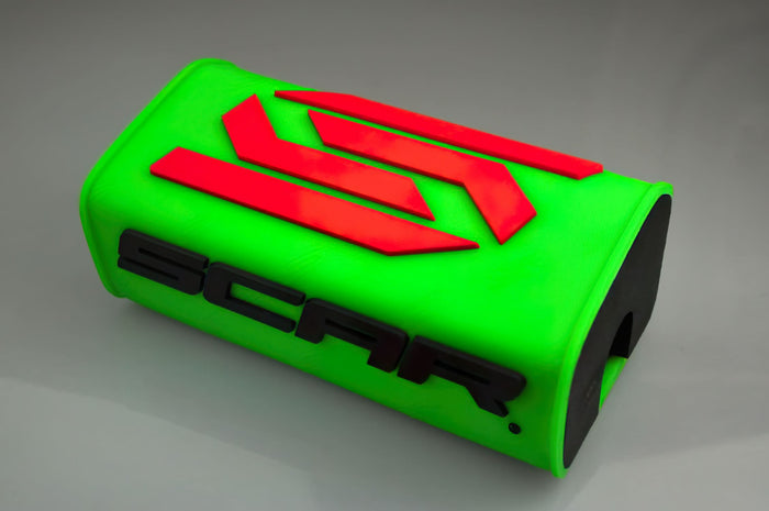 SC-06013104 Paracolpi manubrio senza crossbar Scar O2 verde fluo