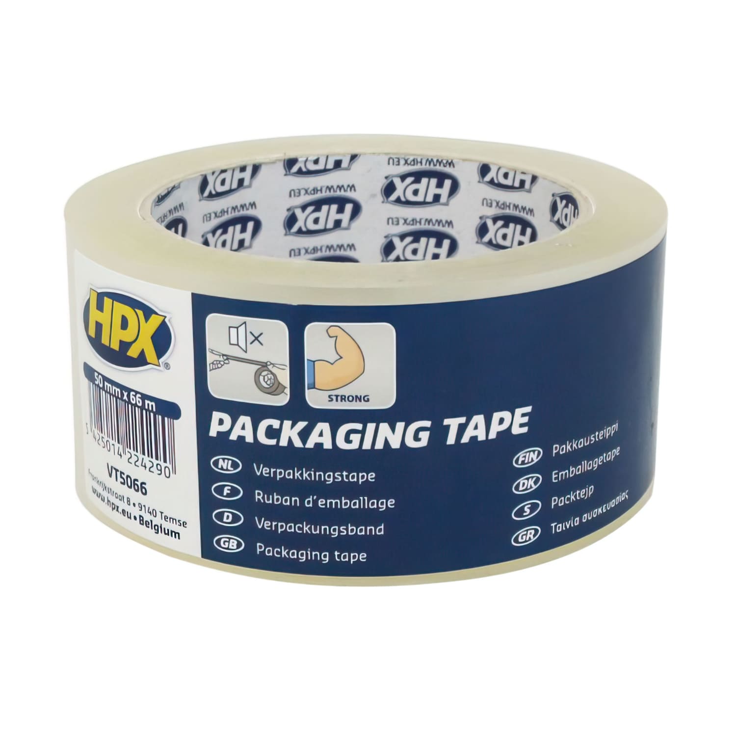 HPX-156467 Pack HPX Adhesive Tape 50mm x 66m Transparent