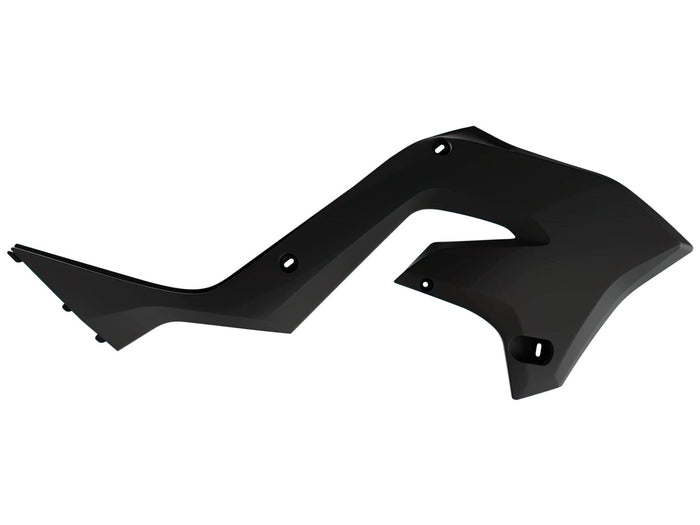 POL-8665900010 Carene laterale anteriore Polisport Restyle nero Kawasaki KX 125 / 250, COD: POL-8665900010