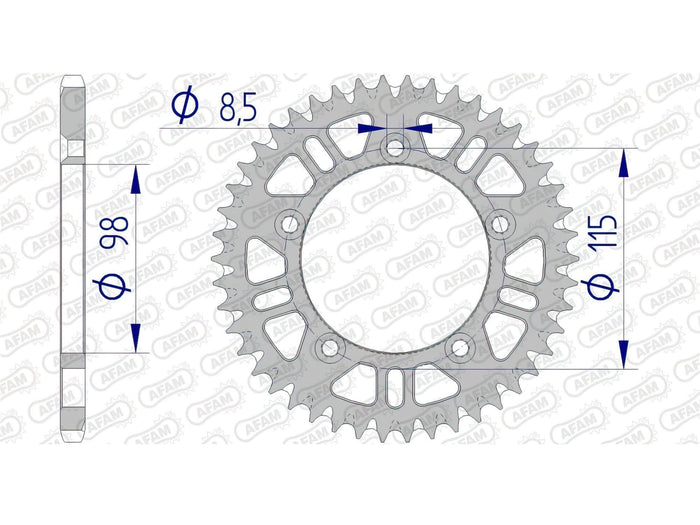 1074724001 Corona Afam alluminio autopulente Z46 KTM 65, COD: '1074724001