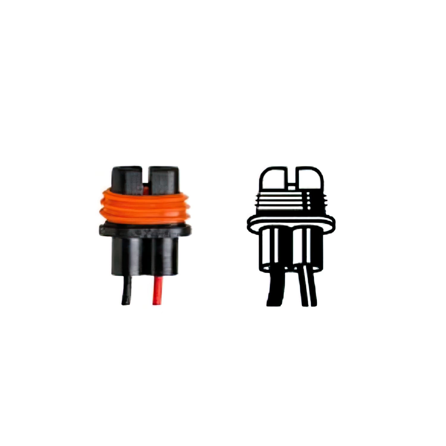 CGN509356 Portalampada Flösser 12V H8 / H9 / H11 - con cavo, COD: CGN509356