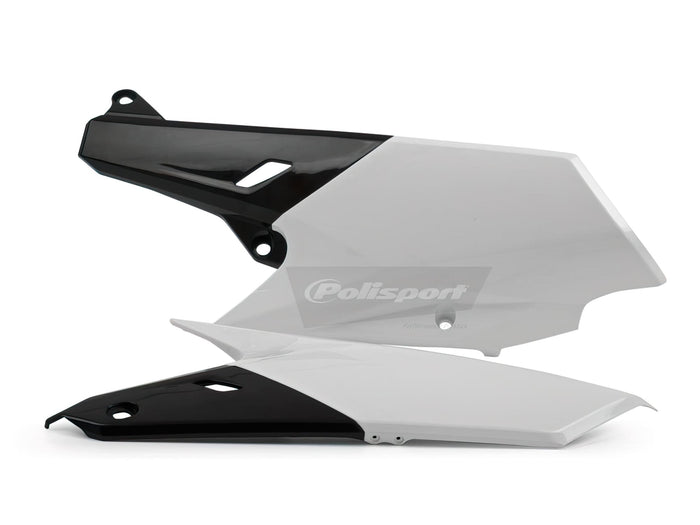 POL-PS117WB13 Carene laterali Polisport YZF 14-17 bianco nero, COD: POL-PS117WB13