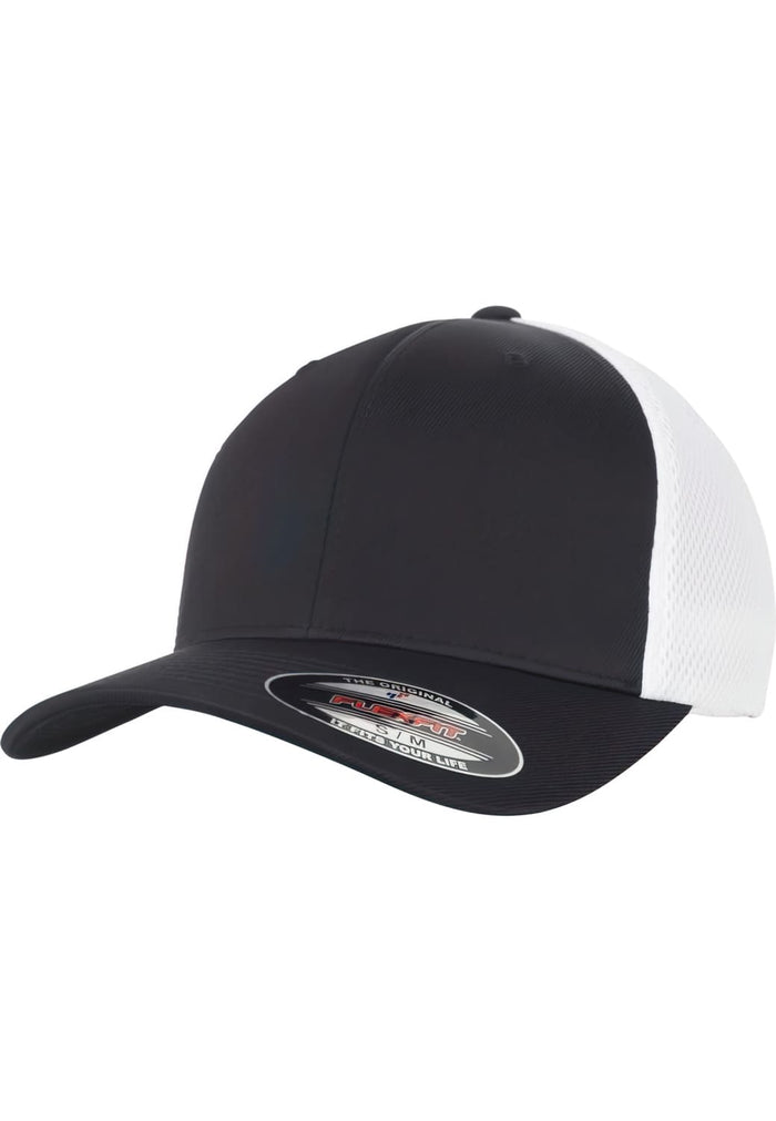 FF-6533T-00826-0053 Cappellino trucker Ultrafibre & Airmesh 2-Tone Flexfit nero/bianco S/M