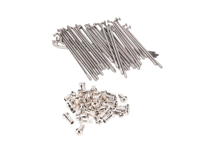MOF-40887 Set di raggi ruota acciaio inossidabile made in Germany 143,5 mm con nipplo M3.5 16" Simson S50 / S51 / S53 / S83 / Schwalbe / Sperber / Habicht, COD: MOF-40887