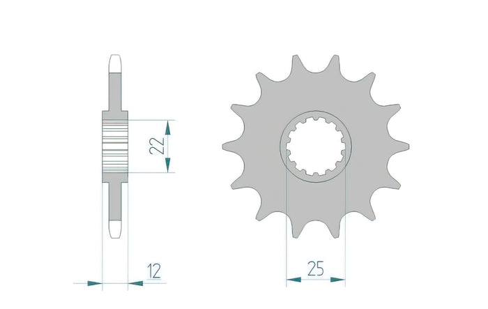 1077179003 Pignone Afam Z14 GasGas EC / Rieju MR 250 / 300