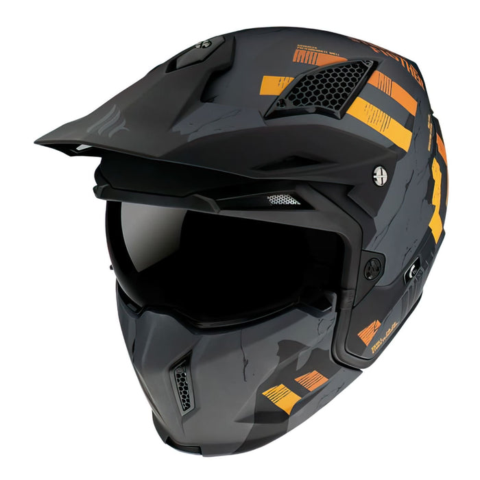 SF-178212 Casco trial MT Streetfighter SV Skull grigio opaco XXL