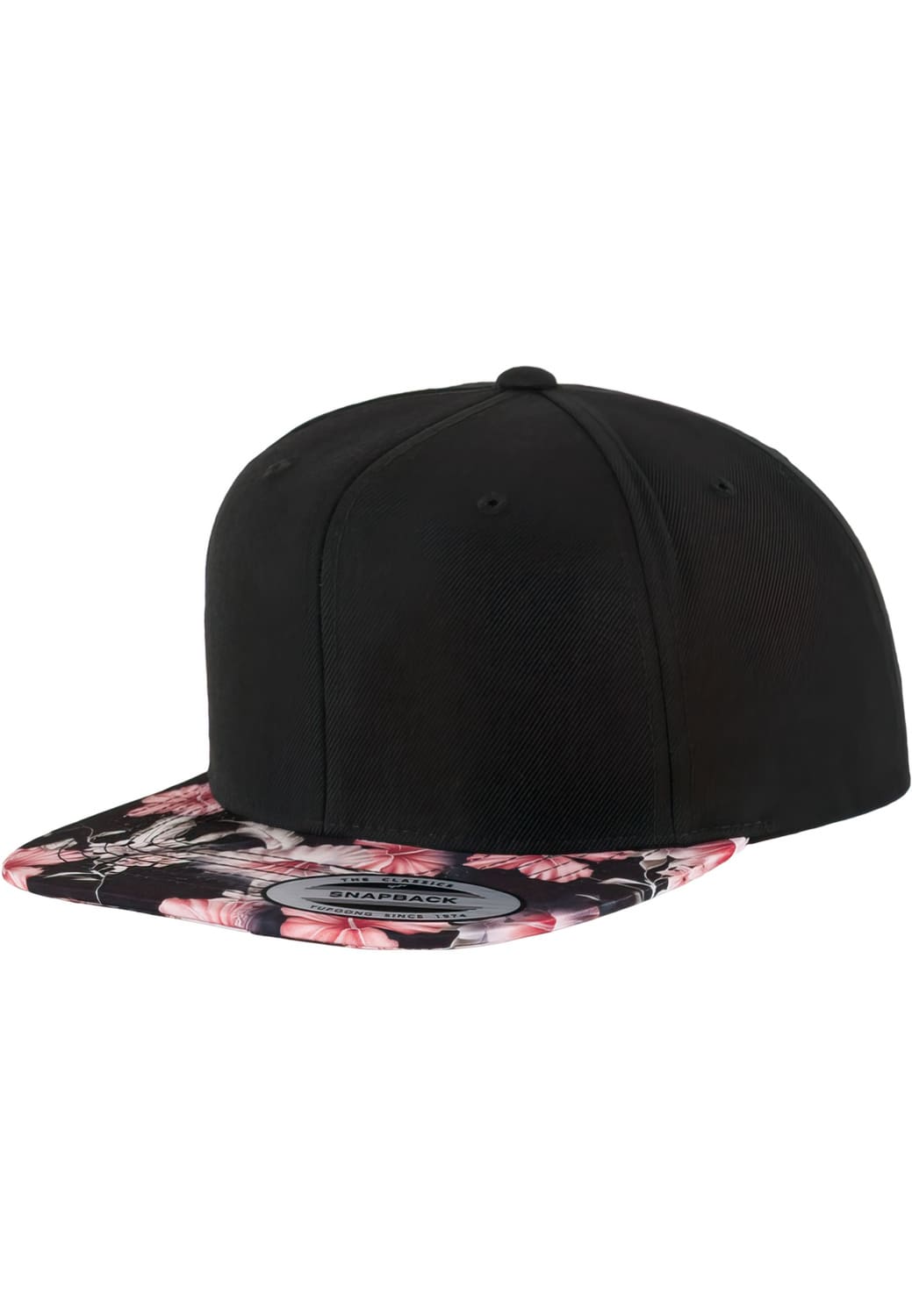 FF-6089F-00199-0050 Floral Flexfit Snapback Cap Black/Red