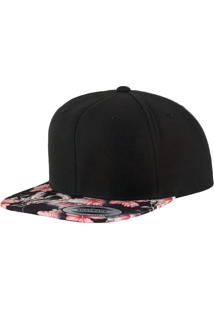 FF-6089F-00199-0050 Cappellino snapback Floral Flexfit nero/rosso