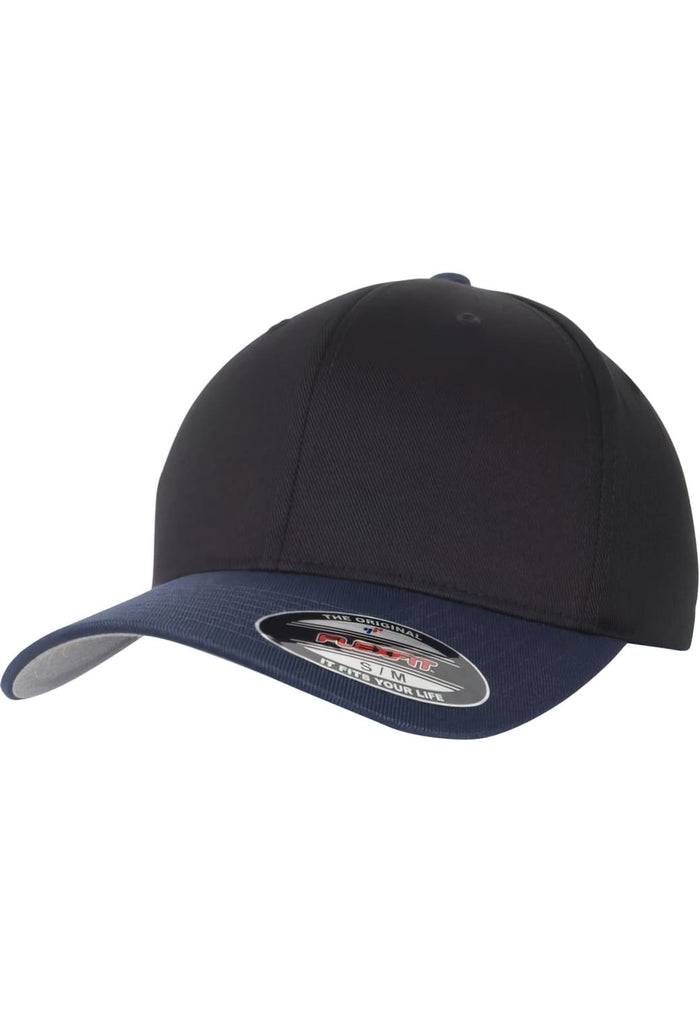 FF-6277T-01391-0053 Cappellino Wooly Combed Flexfit 2-Tone nero/navy S/M