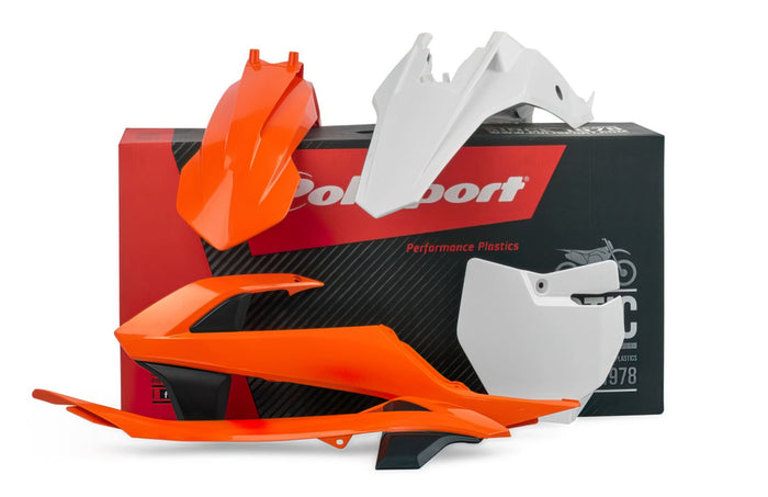 POL-8573500001 Kit Carena Polisport con Air Box bianco (2016) KTM SX 65