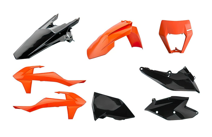 POL-90885 Kit Carena Polisport Enduro arancione / nero KTM EXC / EXC-F, COD: POL-90885