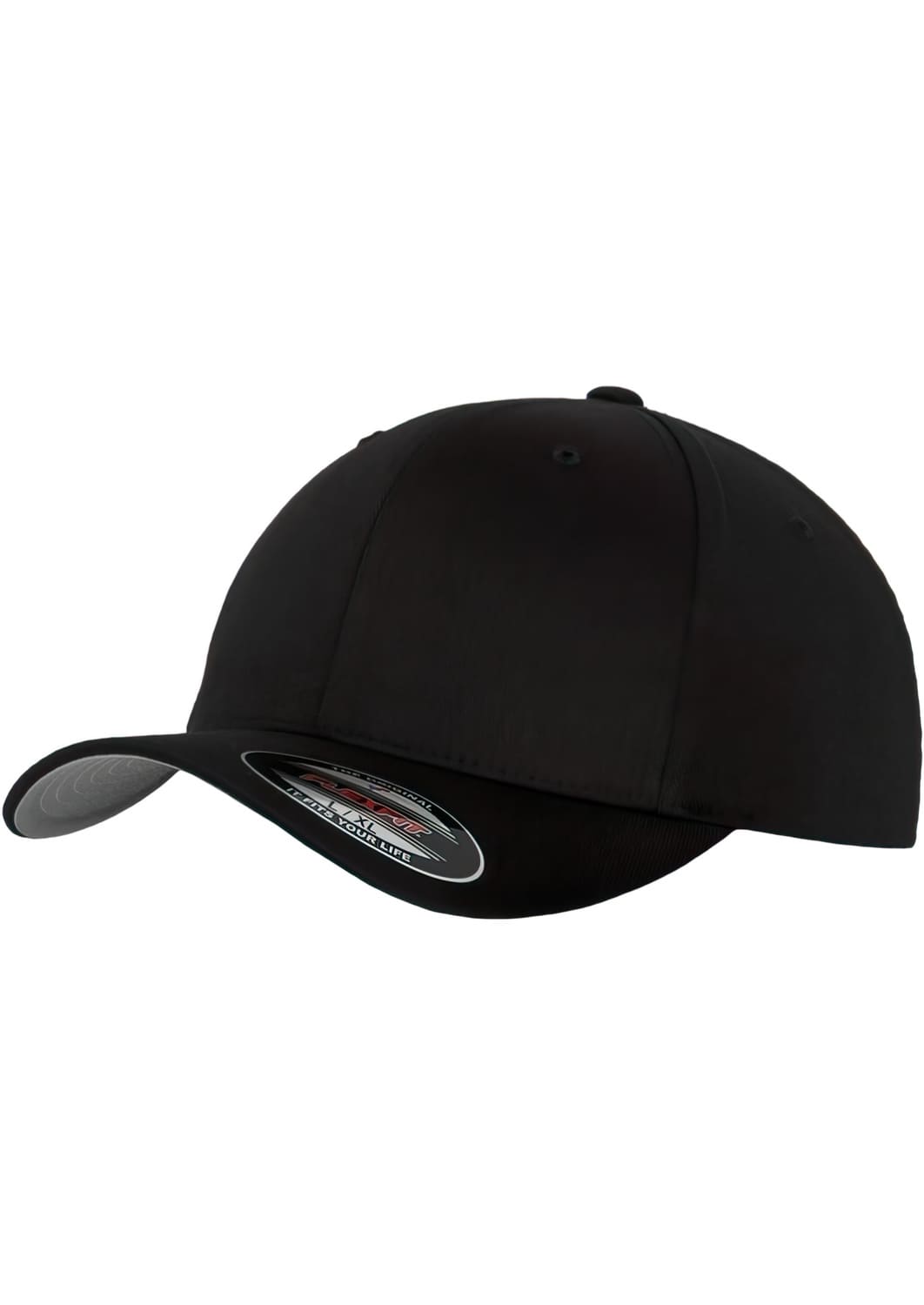 FF-6277-00007-0063 Wooly Combed Flexfit black Kids cap