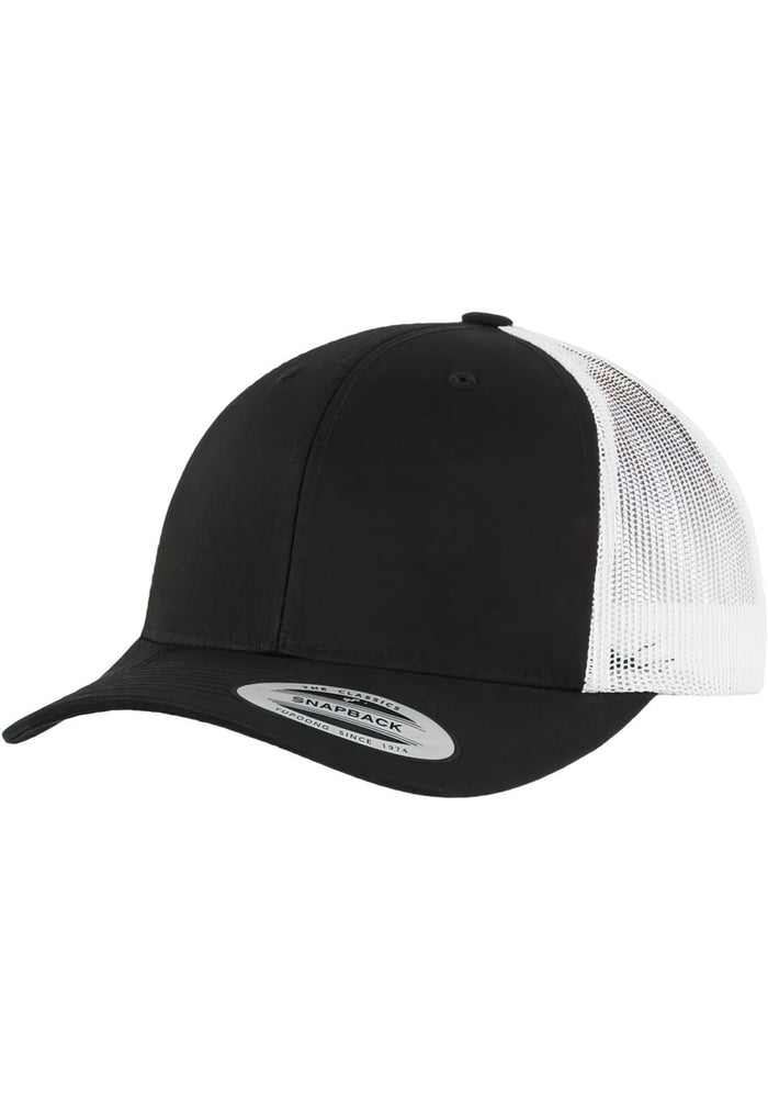 FF-6606T-00050-0050 Cappellino trucker Retro Flexfit 2-Tone nero/bianco