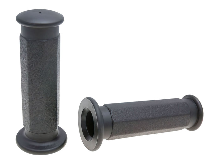 DOM37077RP Manopole Domino 1934 Scooter Piaggio Style Octagonal nero 114mm