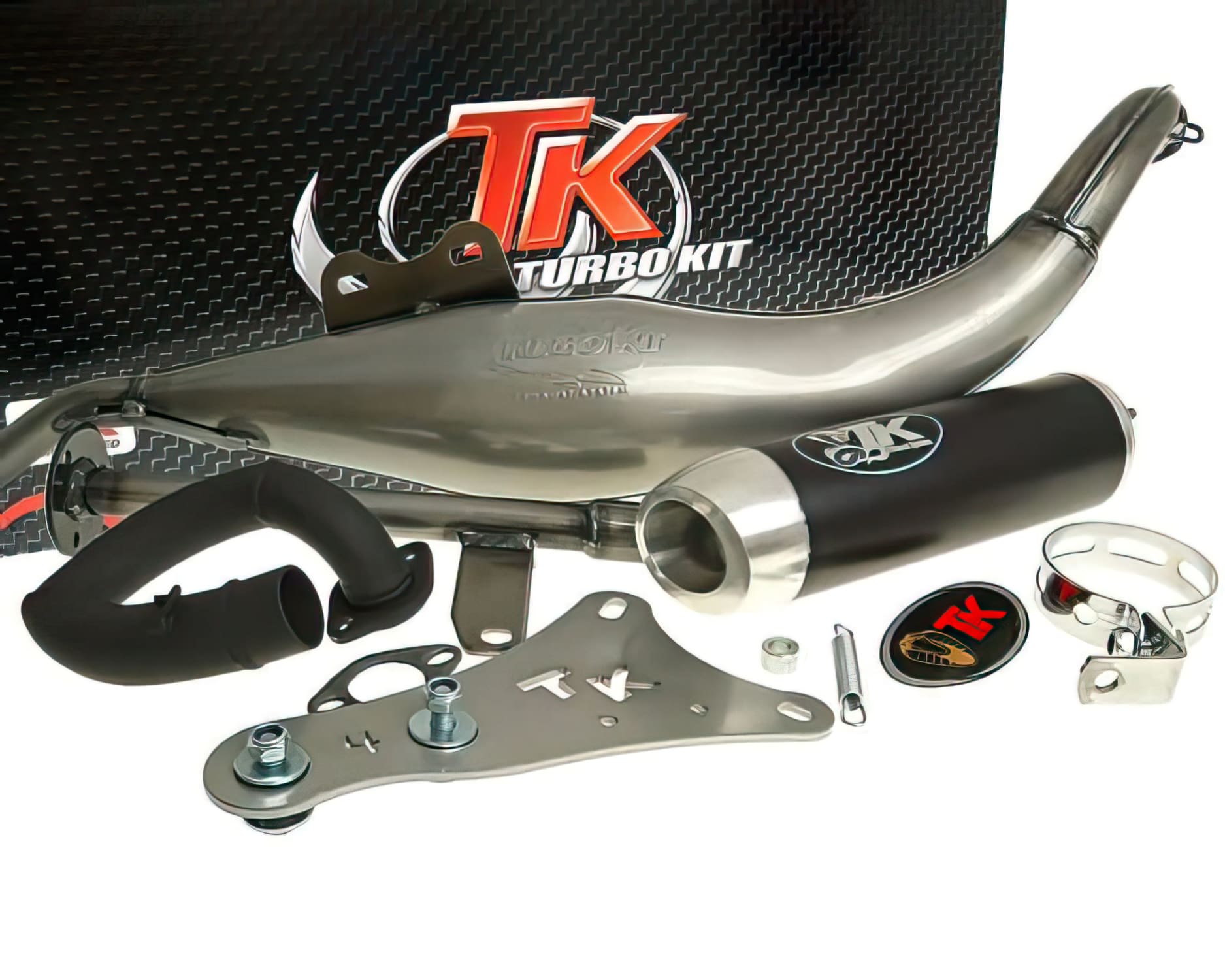 TK-TU053-Q Marmitta Turbo Kit Quad / ATV 2T Adly Supersonic 50cc, COD: TK-TU053-Q