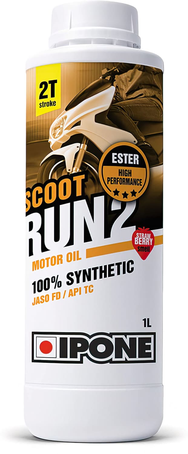 IP-800118 Olio Motore 2 tempi Ipone Scoot Run 2 fragola 100% sintetico 1L, COD: IP-800118