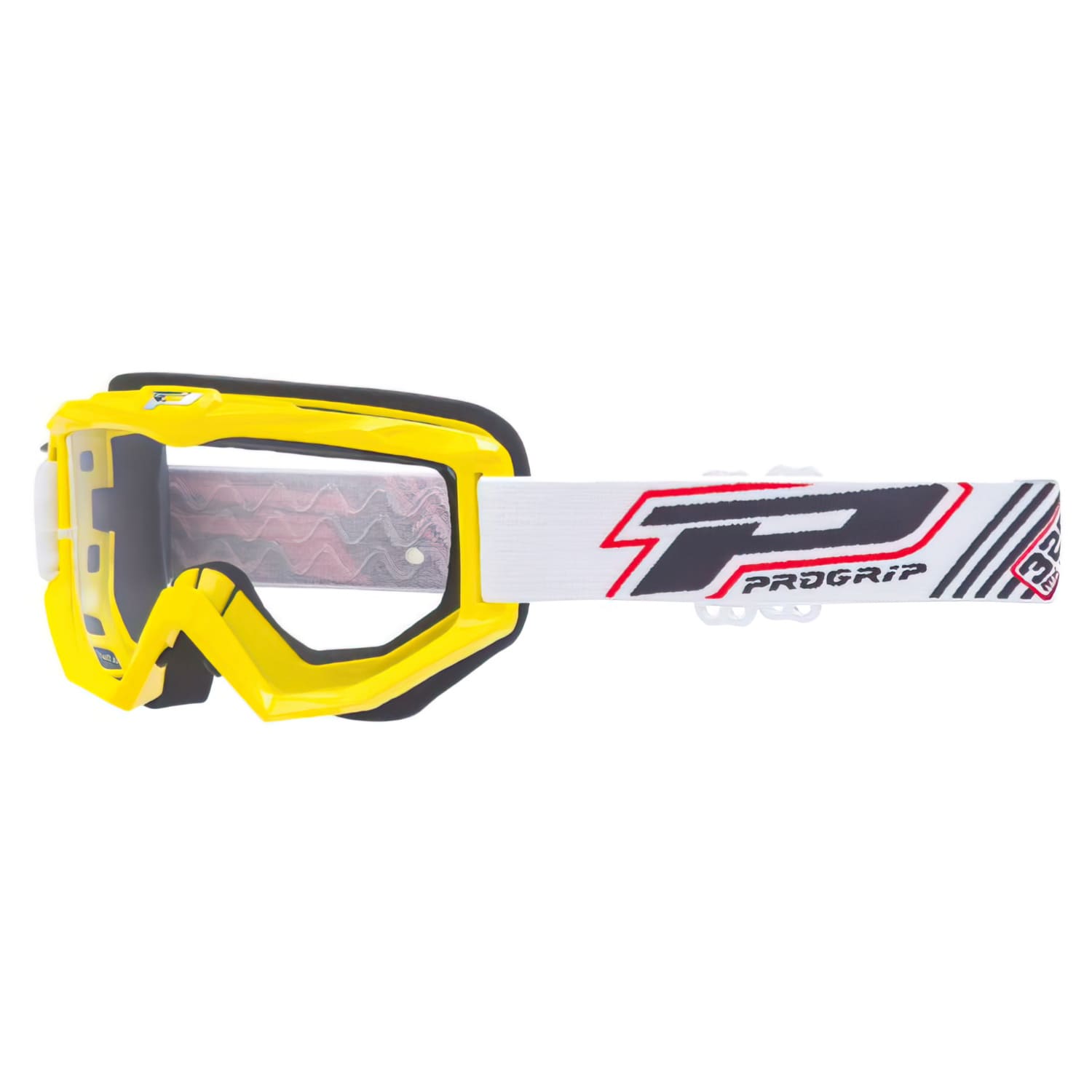 PG3201-30050 Maschera cross ProGrip 3201 trasparente giallo, COD: PG3201-30050