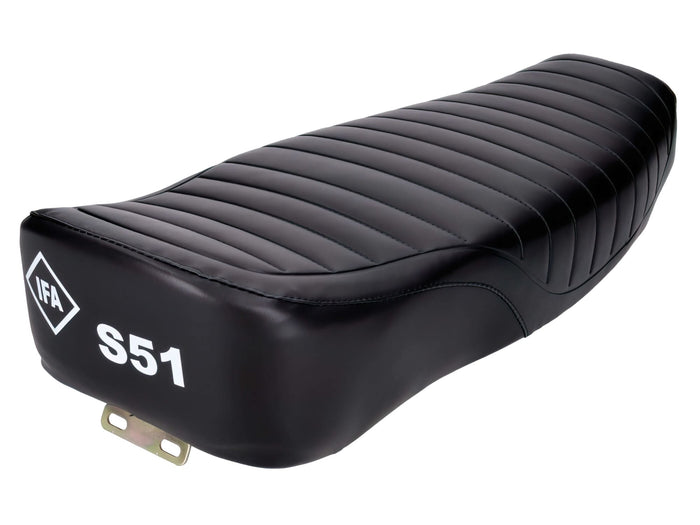 MOF-41841 Sella Enduro 2 posti nera con logo IFA S51 Simson S51