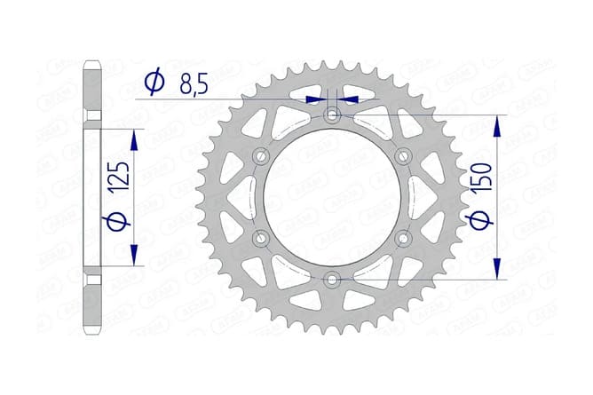 1074736006 Corona Afam alluminio autopulente Z52 KTM / Husqvarna, COD: '1074736006