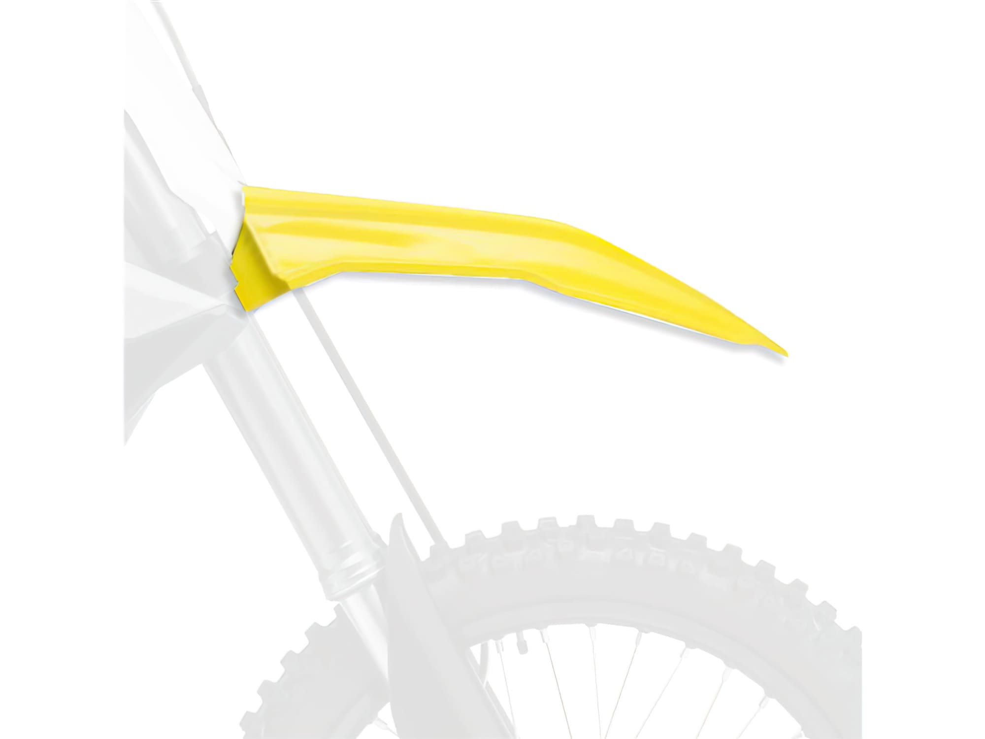 POL-90136 Parafango anteriore Polisport giallo Suzuki RM-Z 450, COD: POL-90136