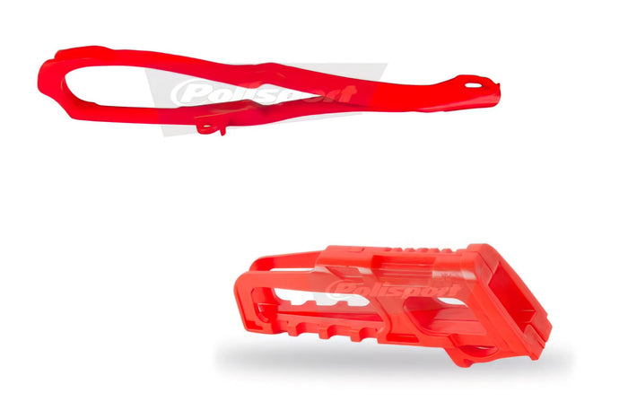 POL-90538 Kit Guida + Pattino Catena Polisport rosso Honda CRF 250 / 450