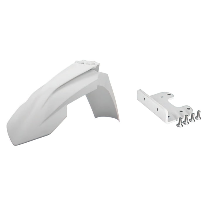 POL-8605300001 Parafango anteriore Polisport Restyled bianco with adapter KTM SX / EXC