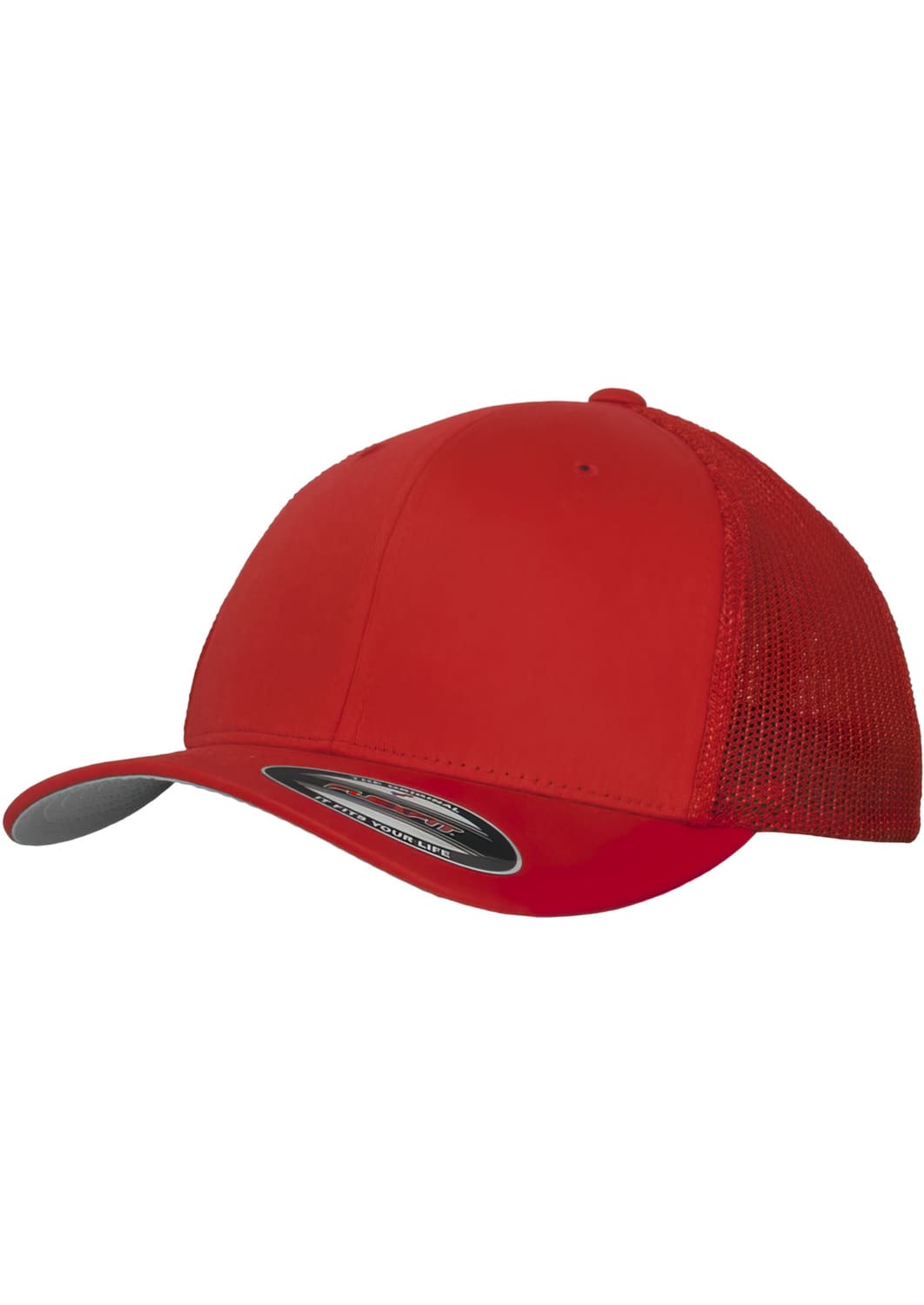 FF-6511-00199-0053 Red Mesh Flexfit trucker cap S/M