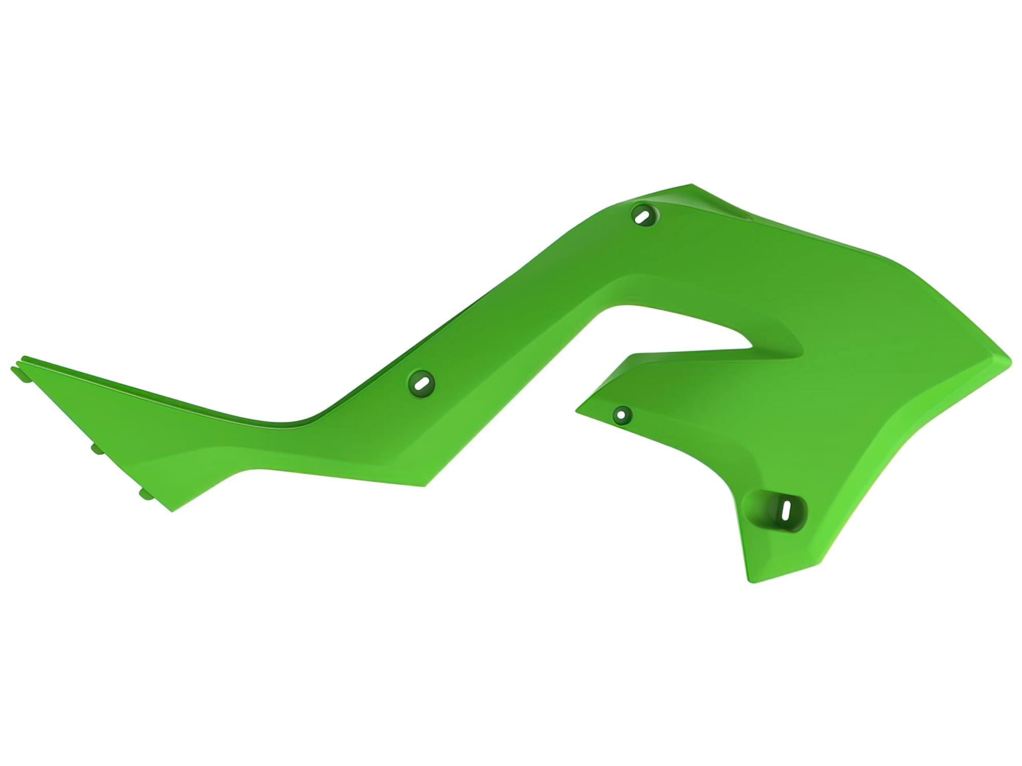 POL-8574500005 Carene laterale anteriore Polisport Restyle verde Kawasaki KX 125 / 250, COD: POL-8574500005