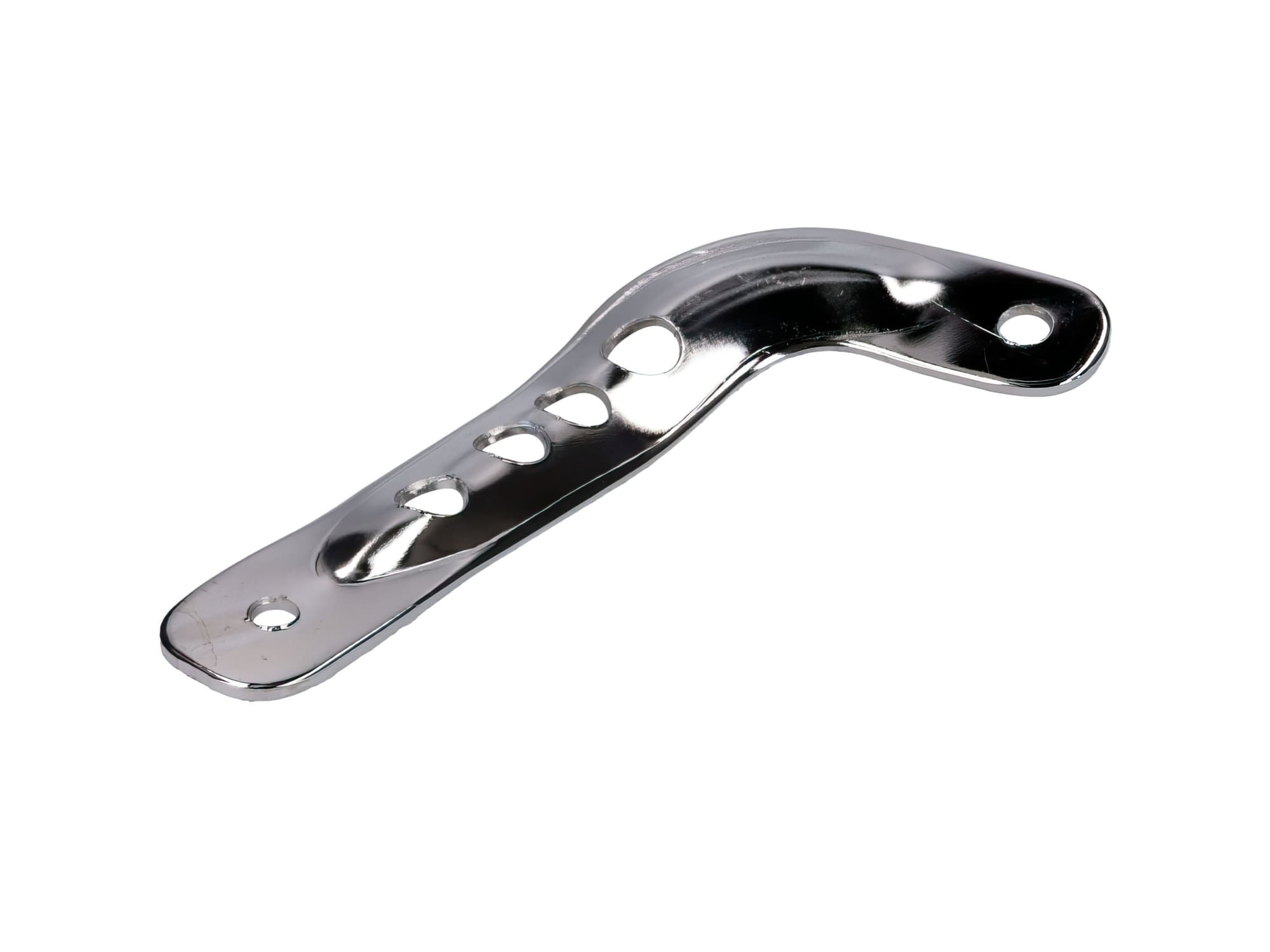 MOF-40791 Barra supporto scarico cromata corta Simson S51E / S70E / S53E / S83E Enduro