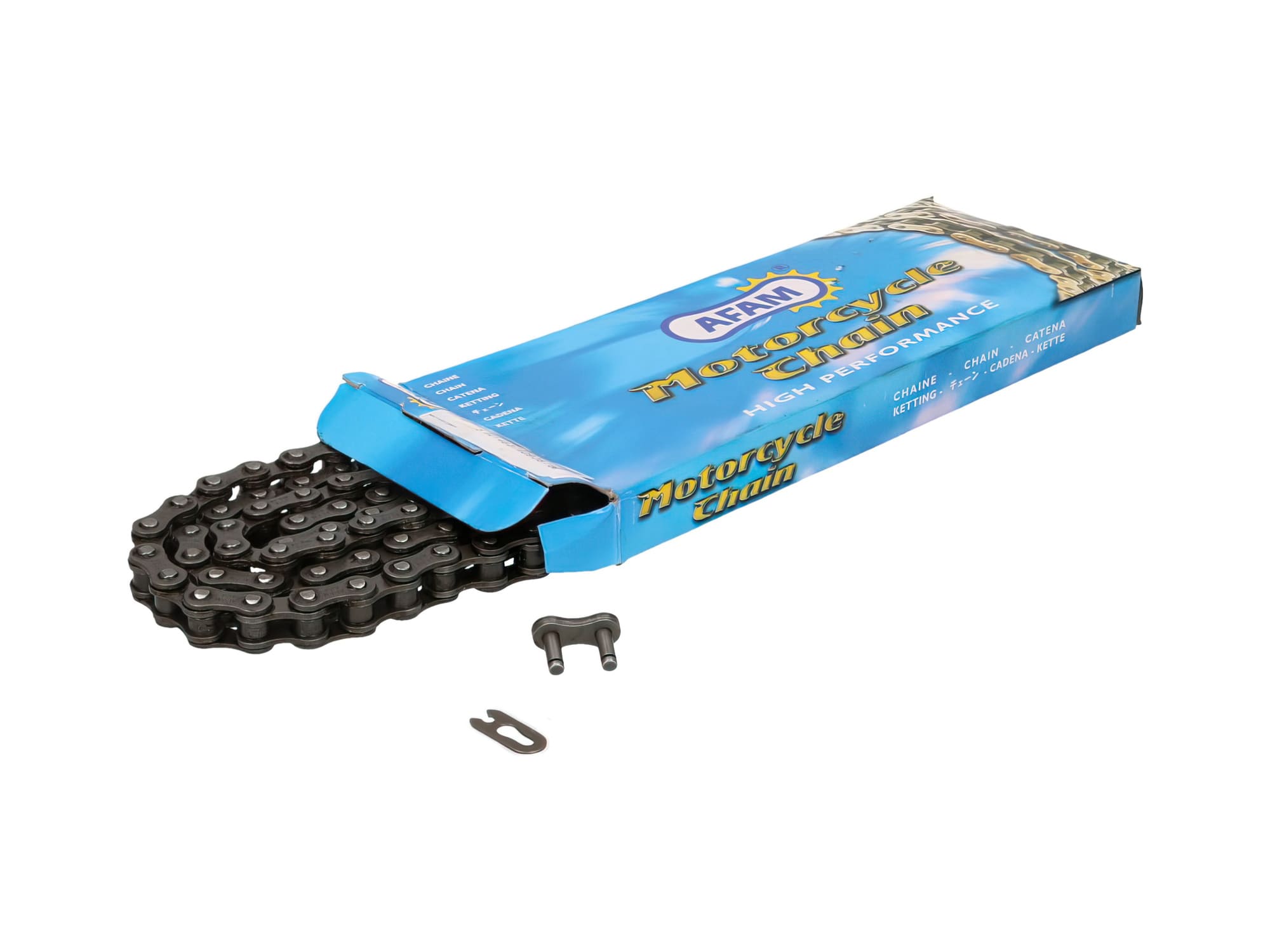 AFAM415F-130 Catena AFAM rinforzato nero 415 130 maglie