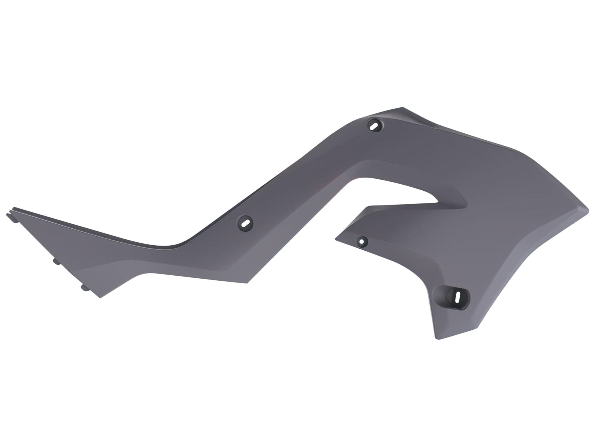 POL-8665900007 Carene laterale anteriore Polisport Restyle Nardo grigio Kawasaki KX 125 / 250, COD: POL-8665900007