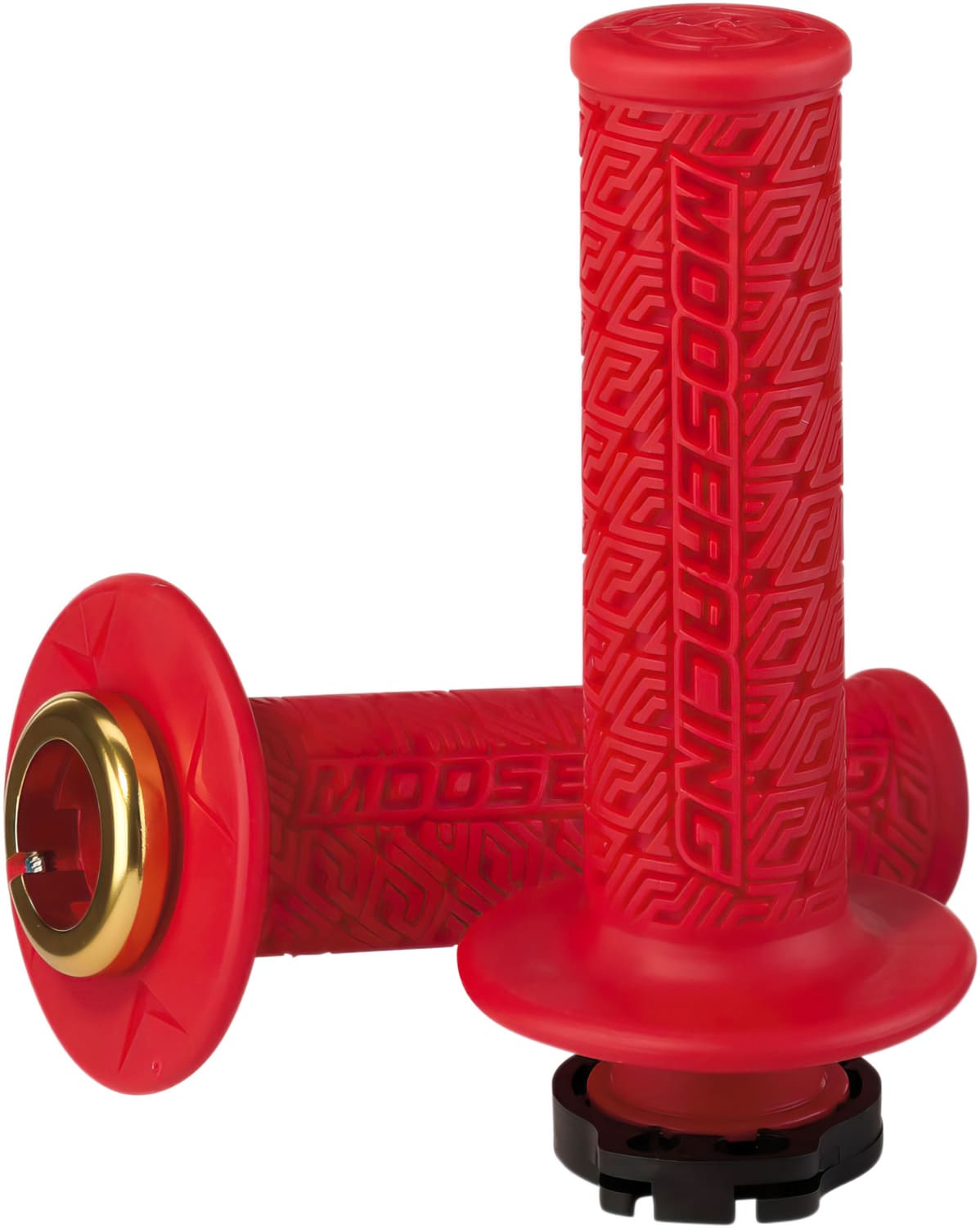 MR06302539 Manopole Lock-On Moose rosso / dorato, COD: MR06302539
