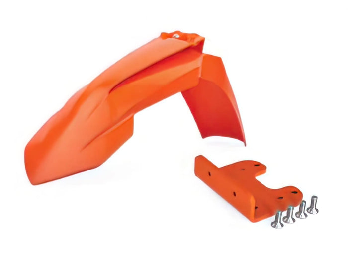 POL-8604500001 Parafango anteriore Polisport Restyled arancione with adapter KTM SX / EXC