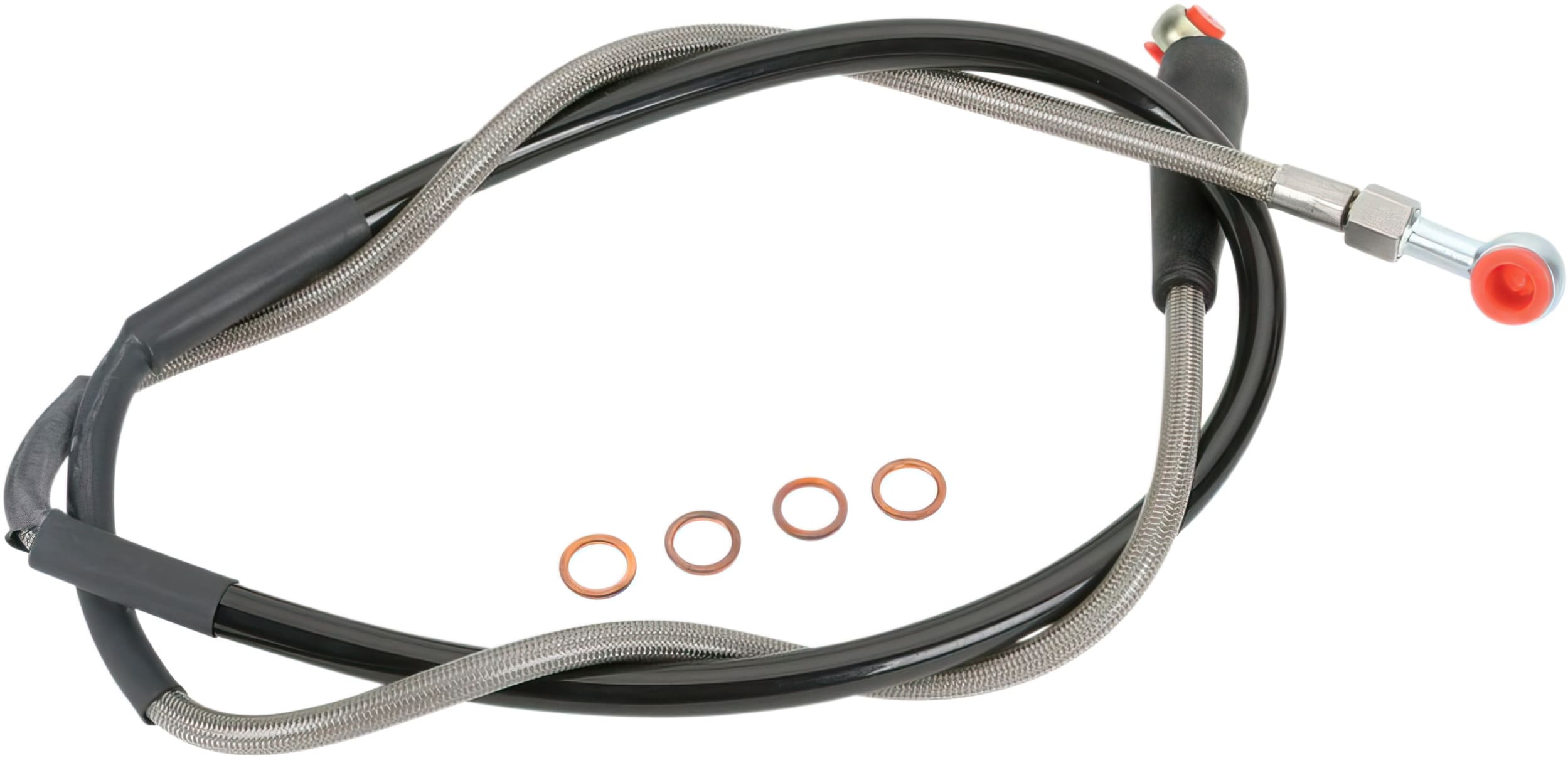 MRMK011027 Tubo Freno anteriore treccia d'acciaio Moose Racing SX / SX-F / FC / TC, COD: MRMK011027