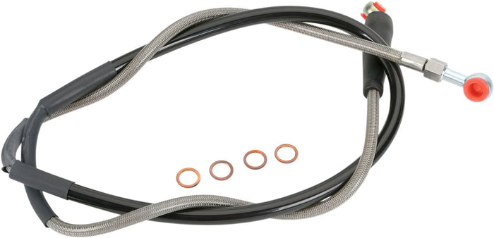 MRMK011027 Tubo Freno anteriore treccia d'acciaio Moose Racing SX / SX-F / FC / TC, COD: MRMK011027