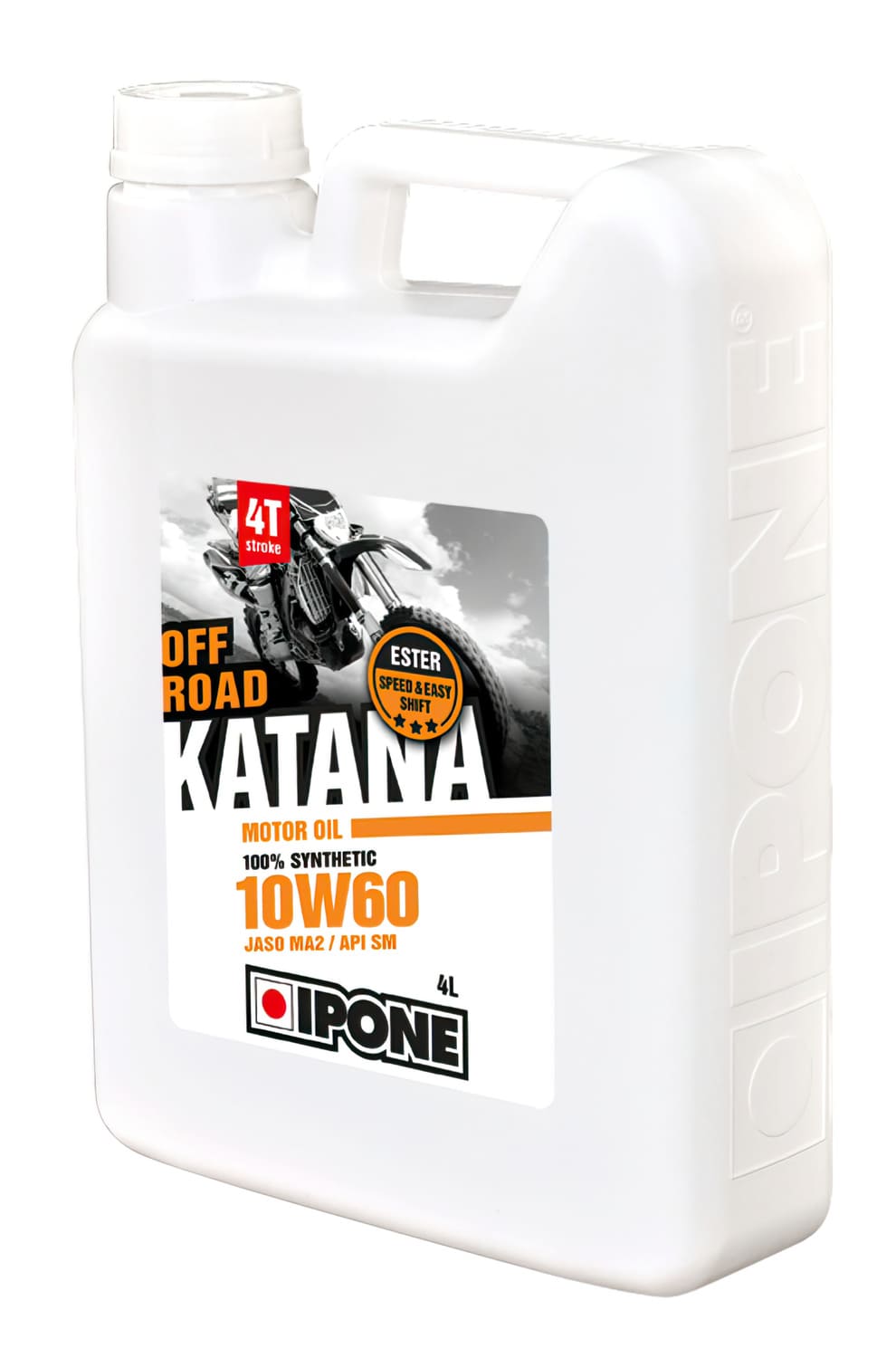 IP-800020 Olio Motore 4 tempi 10W60 Ipone Katana Off Road 100% sintetico 4L, COD: IP-800020