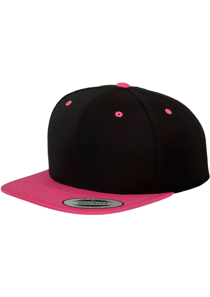 FF-6089MT-00486-0050 Cappellino snapback Classic 2-Tone Flexfit nero/neon pink