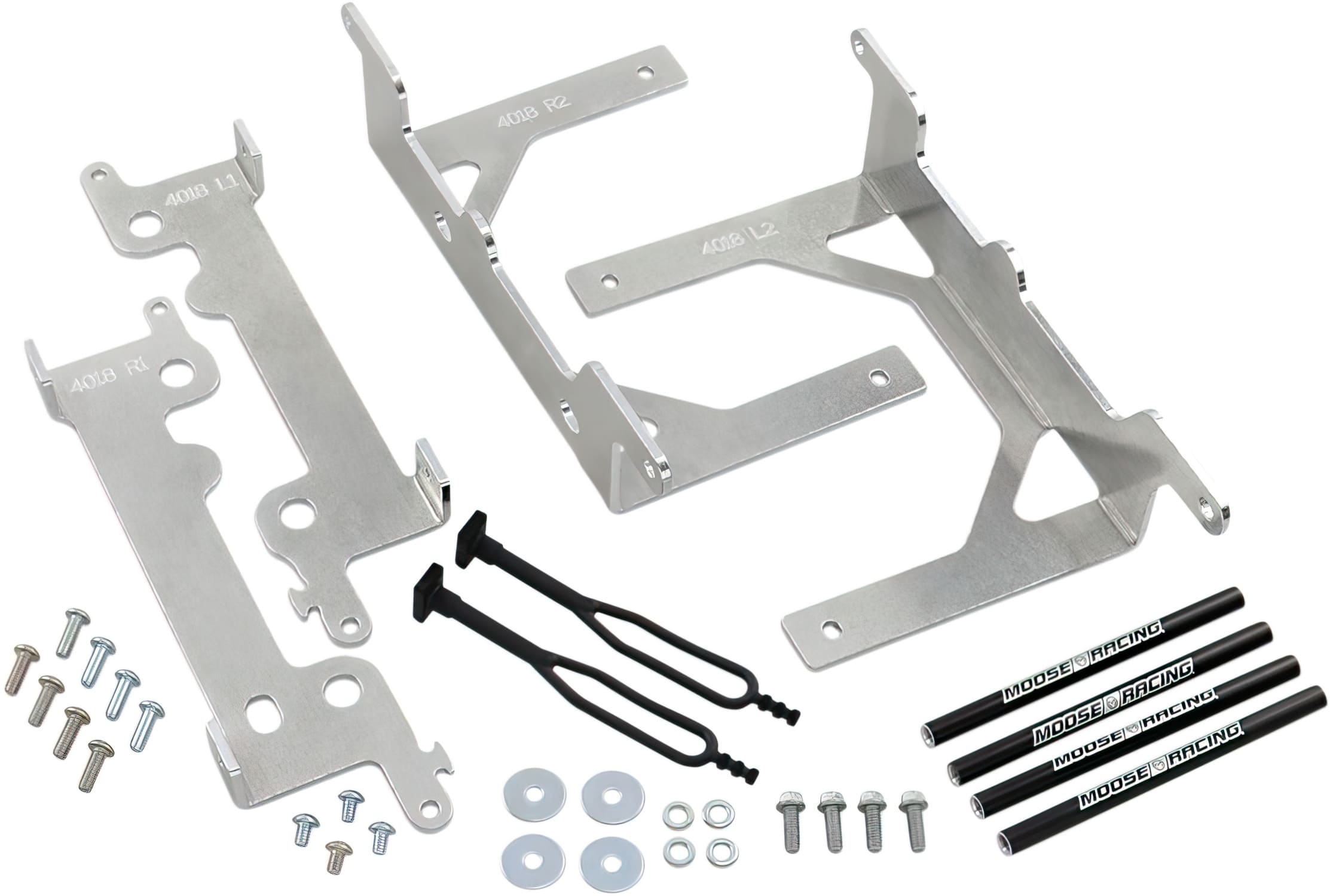 MR19010771 Protezione / Staffa stabilizzatore radiatore alluminio Moose Racing Beta RR 125, COD: MR19010771