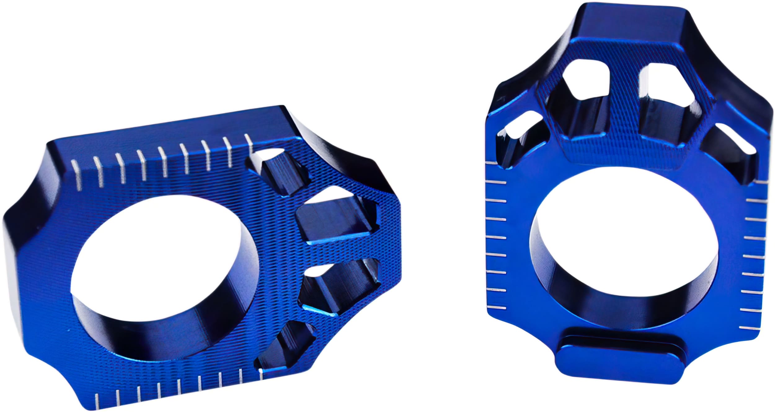 SC-12310511 Scar Tendicatena / blocchi asse alluminio YZF 250 / 450 blu, COD: SC-12310511