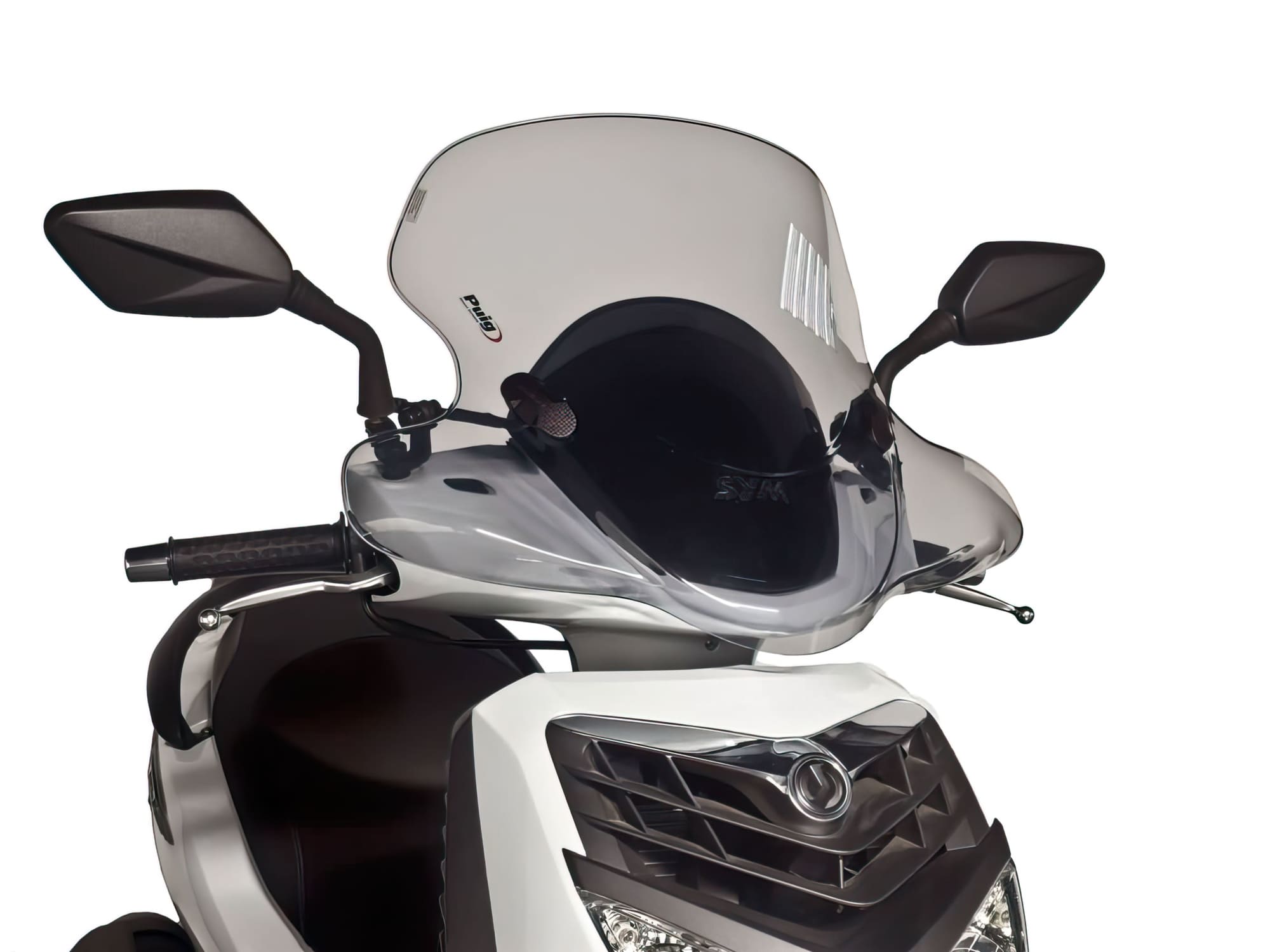 PUI6370H Puig City Touring Windshield Smoked SYM HD 200i EVO 2008-14
