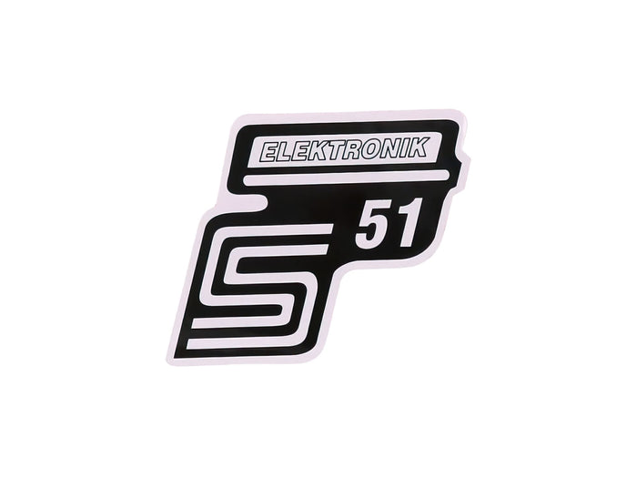 MOF-41984 Adesivo S51 Elektronik bianco Simson S51