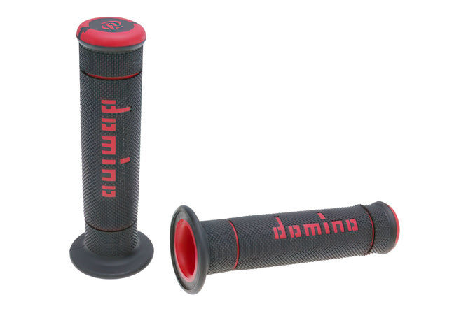 DOM37207RP Manopole Domino A240 Trial nero / rosso - Billaricambi SRLS