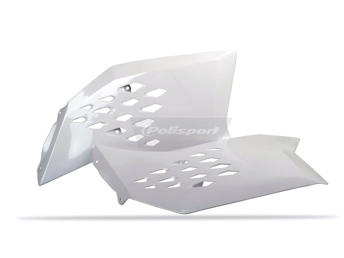 POL-PS315W10 Carene laterale anteriore Polisport KTM SX EXC 07-10 bianco, COD: POL-PS315W10