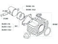 P209.0007 Kit guarnizioni gruppo termico Polini Sport 70Cc 46mm Garelli Noi-Matic / Katia 50, COD: P209.0007