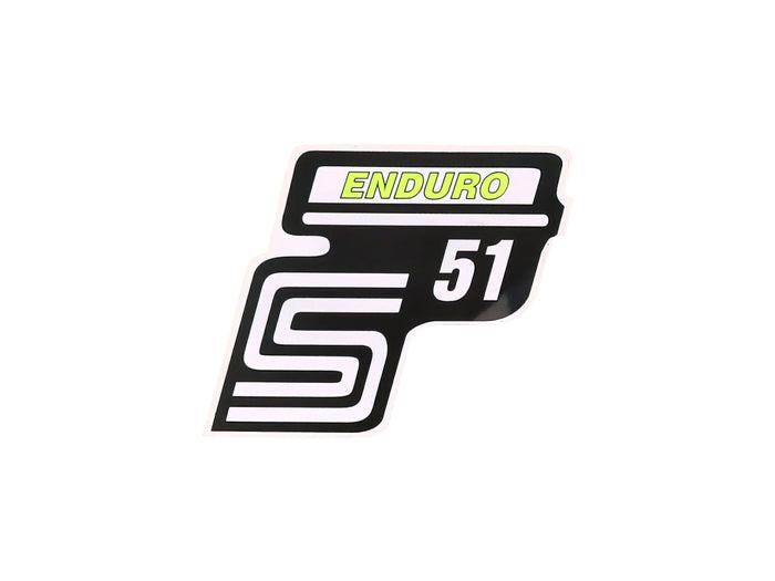 MOF-41977 Adesivo S51 Enduro giallo fluo Simson S51, COD: MOF-41977