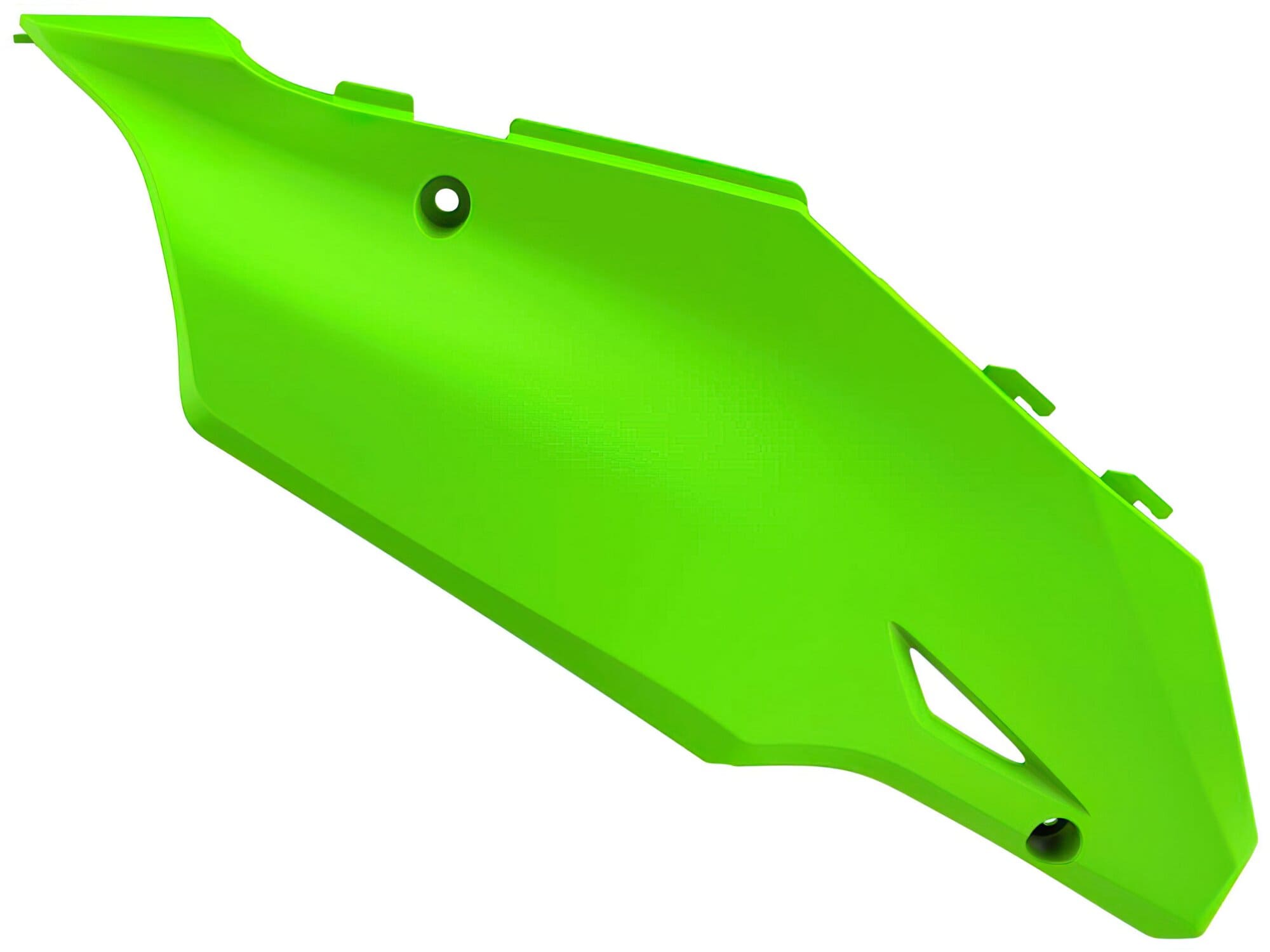 POL-8468900004 Carene laterali Polisport Restyle verde citron Kawasaki KX 125 / 250, COD: POL-8468900004