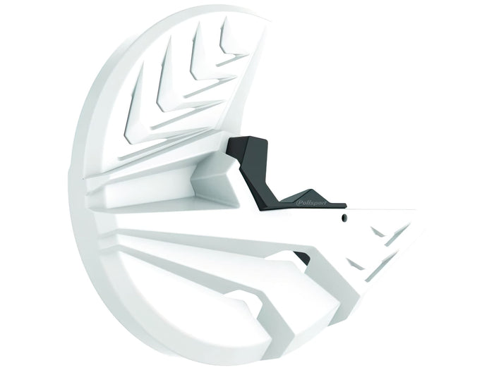 POL-90760 Protezione Disco Freno + piede forcella Polisport bianco KTM / Husqvarna, COD: POL-90760