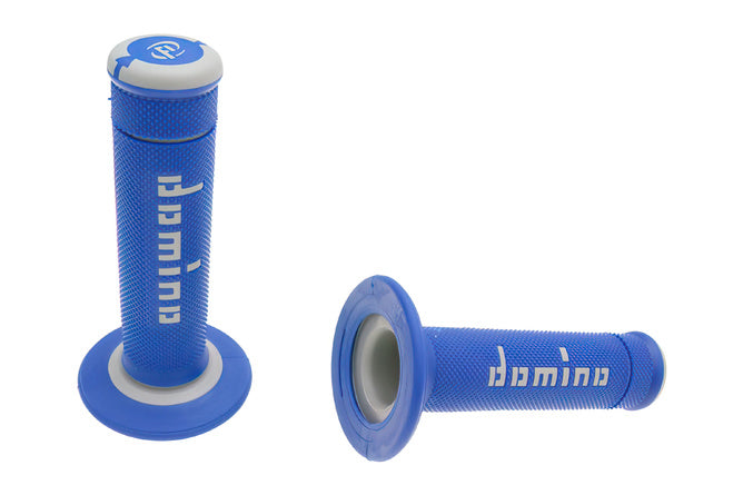 DOM37225RP Manopole Domino A190 Off-Road blu / grigio - Billaricambi SRLS