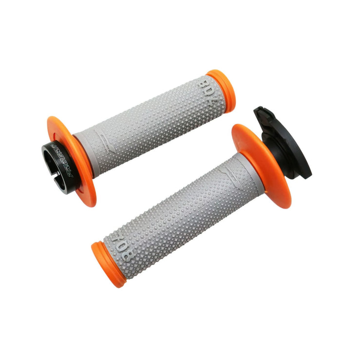 PG708-LO-151658 Manopole ProGrip 708 lock-on con 5 controlli gas grigio/arancione