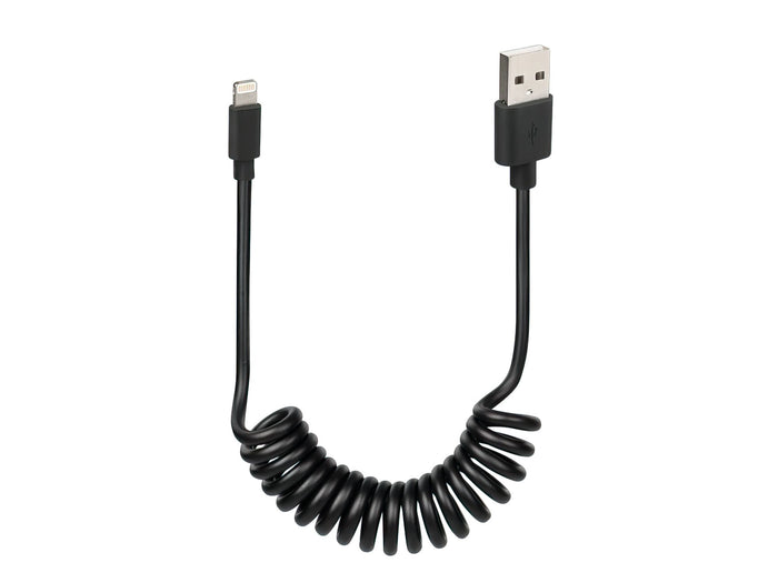 OLAMP-38701 Cavo USB a spirale tipo Apple 8-pin 100cm nero